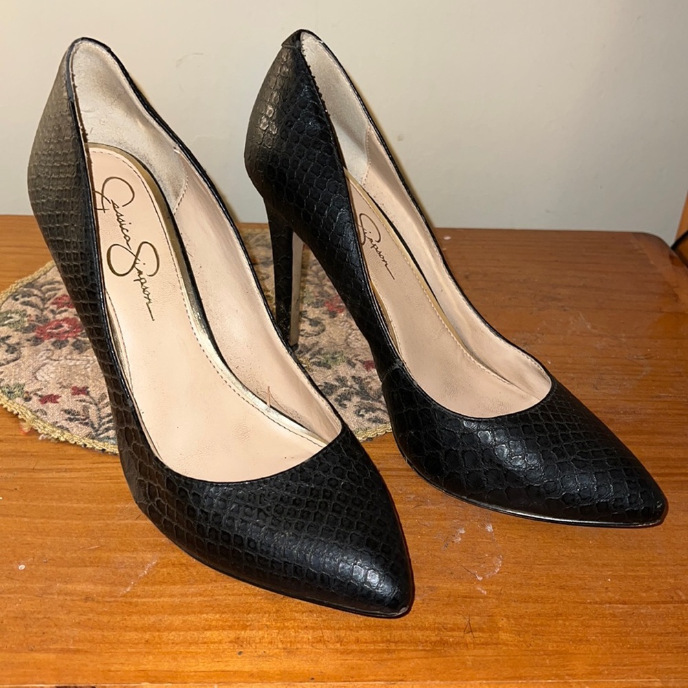 Jessica Simpson Black High Heels